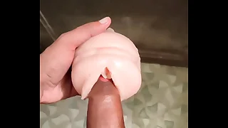 Indian Desi Chunky Cock Tearing Sex Toy Candle with an increment of Cumming very hard