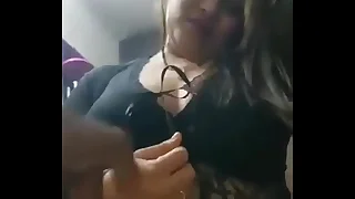 Indian bhabhi giving blowjob upon me